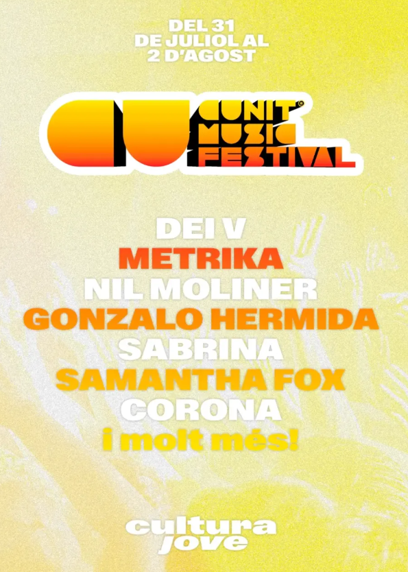 El Cunit Music Festival entra en la recta final amb tot a punt per a la seva tercera edició El Cunit Music Festival entra en la recta final amb tot a punt per a la seva tercera edició