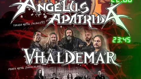 Angelus Apatrida, Vhäldemar y Darksena, pondrán la nota heavy en San Antolín el 28 de agosto .