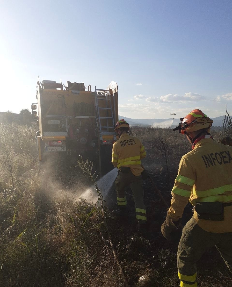 El Infoex interviene en 23 incendios forestales durante la última semana El Infoex interviene en 23 incendios forestales durante la última semana