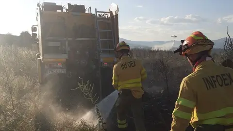 El Infoex interviene en 23 incendios forestales durante la última semana El Infoex interviene en 23 incendios forestales durante la última semana
