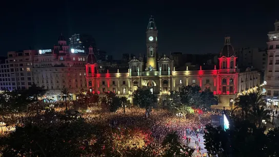 Valencia celebra la segunda estrella de la España Valencia celebra la segunda estrella de la España