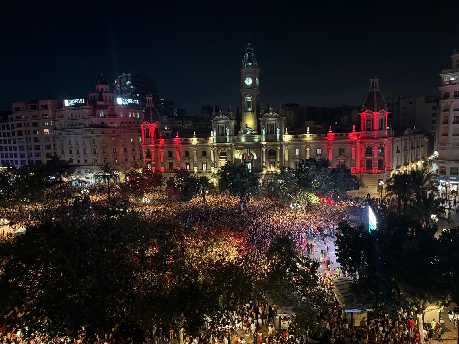 Valencia celebra la segunda estrella de España Valencia celebra la segunda estrella de España