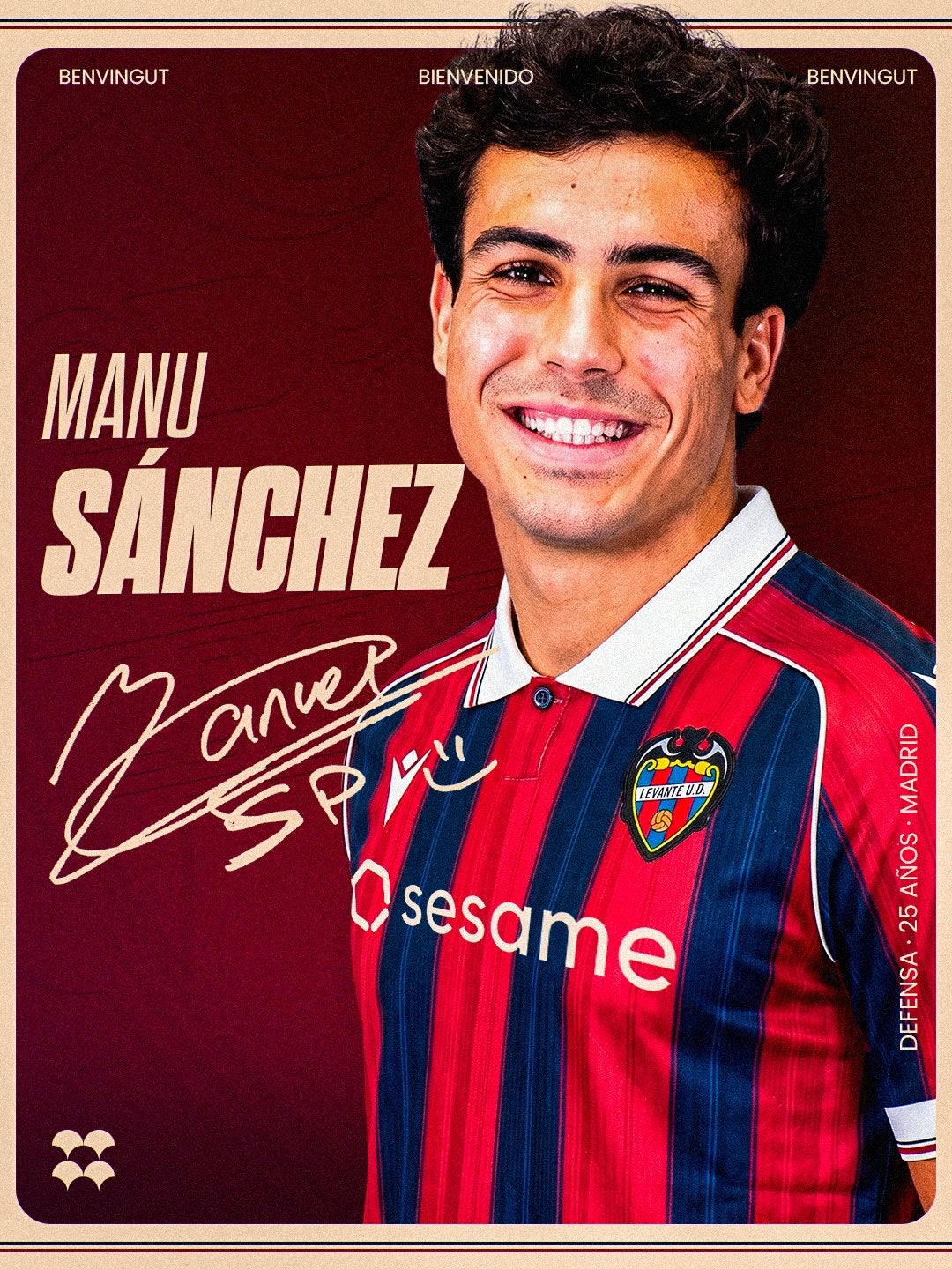 Manu Sánchez regresa al Levante UD Manu Sánchez regresa al Levante UD