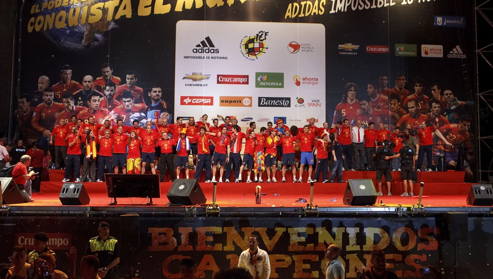 Celebración de la Copa del Mundo 2010 en Madrid Celebración de la Copa del Mundo 2010 en Madrid