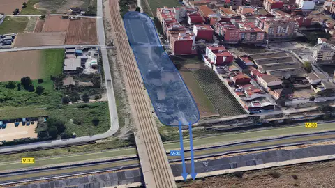 Simulación de una de las propuestas. Simulación de una de las propuestas.