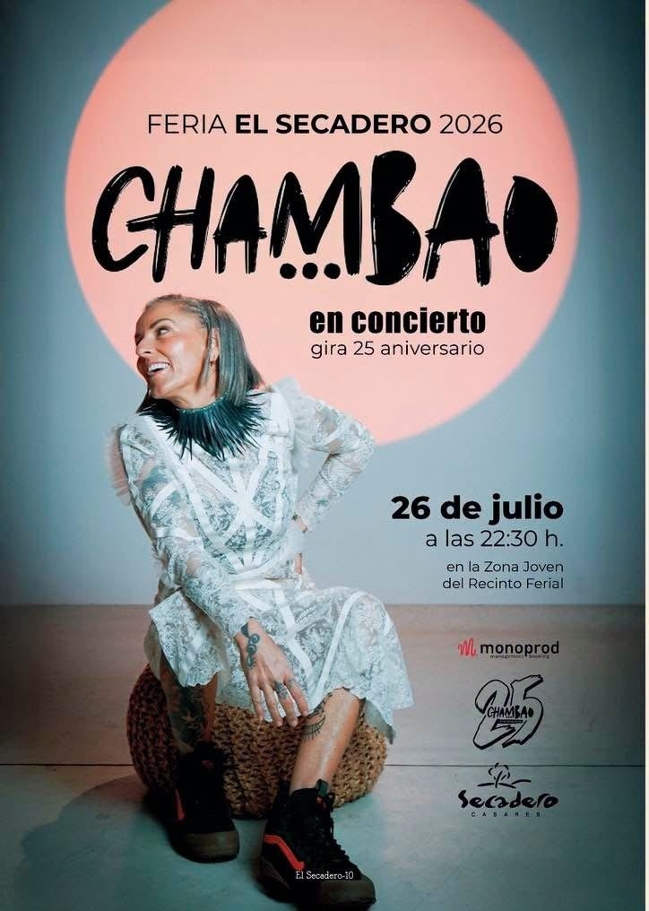 La Feria de Secadero 2026 arranca con cuatro días de fiesta y el concierto gratuito de Chambao como broche final La Feria de Secadero 2026 arranca con cuatro días de fiesta y el concierto gratuito de Chambao como broche final