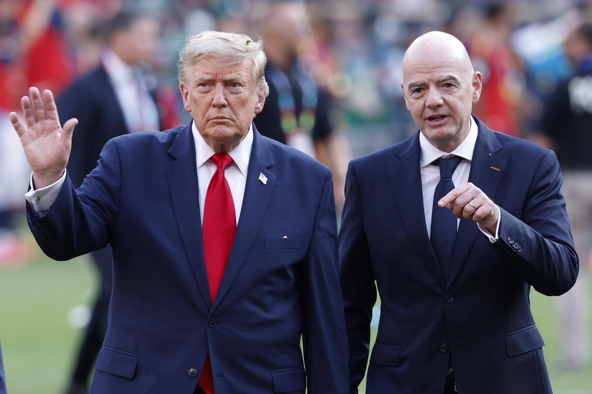 Donald Trump y Gianni Infantino, durante el Mundial 2026. Donald Trump y Gianni Infantino, durante el Mundial 2026.