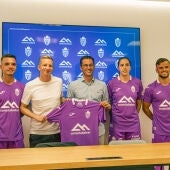 El CD Baleares presenta a sus nuevos fichajes Nofre Riera y Raúl caballero