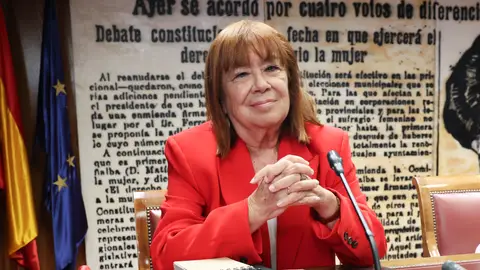 La presidenta del PSOE, Cristina Narbona, durante su comparecencia ante la Comisión de Investigación del ‘caso Koldo’ La presidenta del PSOE, Cristina Narbona, durante su comparecencia ante la Comisión de Investigación del ‘caso Koldo’/ Marta Fernández / Europa Press