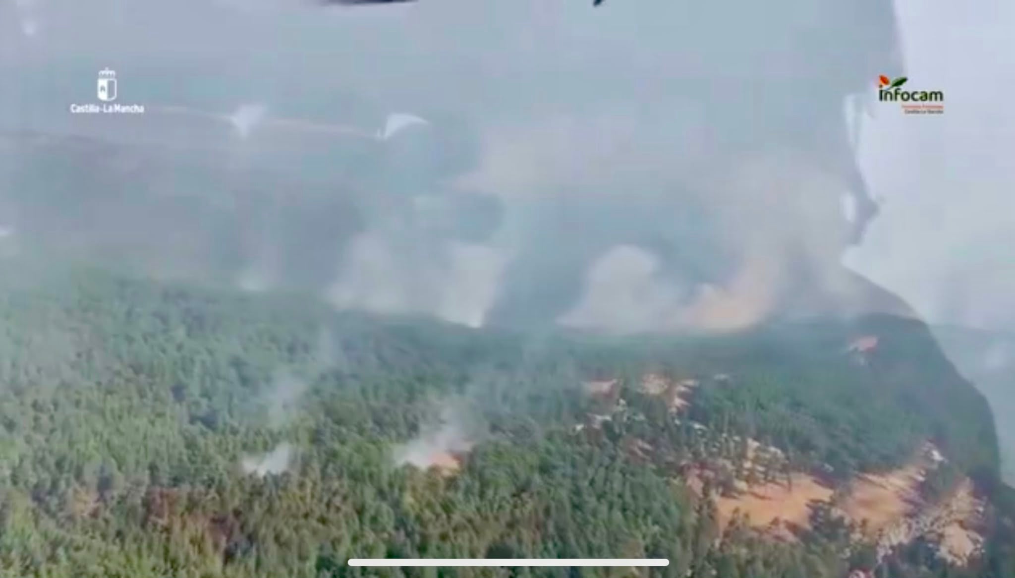 El incendio de La Mierla avanza en su estabilización El incendio de La Mierla avanza en su estabilización
