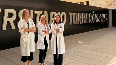 Las neurólogas que integran la Unidad de Enfermedades Neuromusculares del Hospital Universitario Torrecárdenas de Almería. Las neurólogas que integran la Unidad de Enfermedades Neuromusculares del Hospital Universitario Torrecárdenas de Almería.