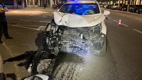 Investigado en Palencia tras sufrir un accidente con pérdida total de puntos .