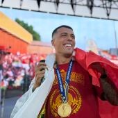 Pedro Porro en su ciudad deportiva ante todo Don Benito