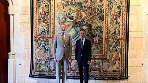 El presidente del Consell de Mallorca, Llorenç Sebastiá, durante la audiencia con el rey Felipe VI en el Palacio Real de la Almudaina, a 24 de julio de 2026. El presidente del Consell de Mallorca, Llorenç Sebastiá, durante la audiencia con el rey Felipe VI en el Palacio Real de la Almudaina, a 24 de julio de 2026.