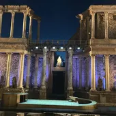 Teatro Romano de Mérida durante el Festival Internacional de Teatro Clásico de la ciudad Teatro Romano de Mérida durante el Festival Internacional de Teatro Clásico de la ciudad