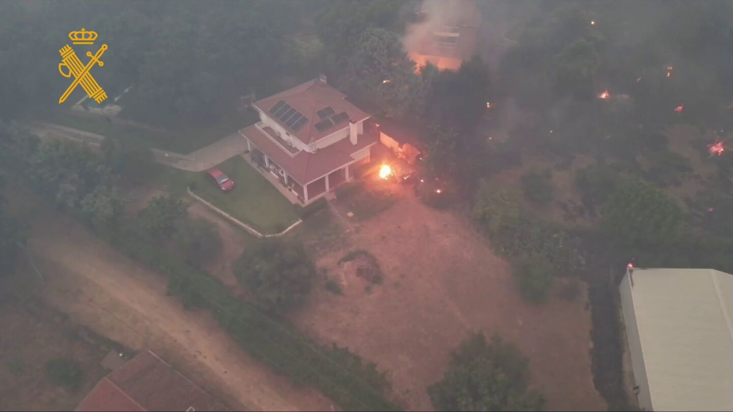 Así se ven los incendios a vista de dron