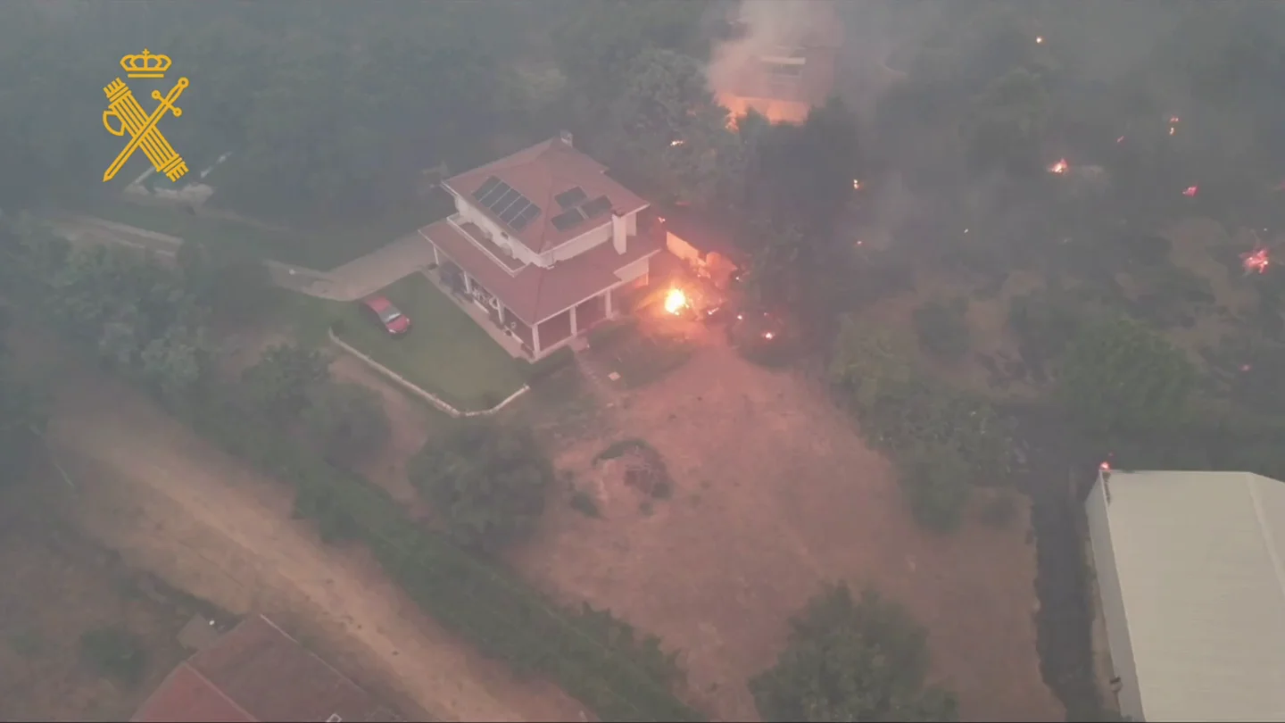 Así se ven los incendios a vista de dron Así se ven los incendios a vista de dron