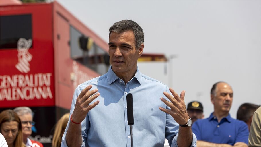 El presidente del Gobierno, Pedro S&aacute;nchez, visita el Puesto de Mando Avanzado de Vall d'Uix&oacute;, a 27 de julio de 2026