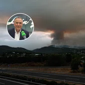 Una gran columna de humo procedente del incendio de la Vall d'Uixó Una gran columna de humo procedente del incendio de la Vall d'Uixó