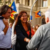 La expresidenta del Parlament de Cataluña Laura Borràs (c), durante la manifestación convocada por la ANC, a 11 de septiembre de 2025, en Barcelona, Catalunya (España). La expresidenta del Parlament de Cataluña Laura Borràs (c), durante la manifestación convocada por la ANC, a 11 de septiembre de 2025, en Barcelona, Catalunya (España).