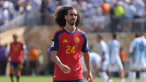 Marc Cucurella durante la final del Mundial Marc Cucurella durante la final del Mundial