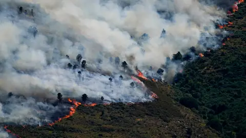 Incendio en Ávila. Incendio en Ávila.