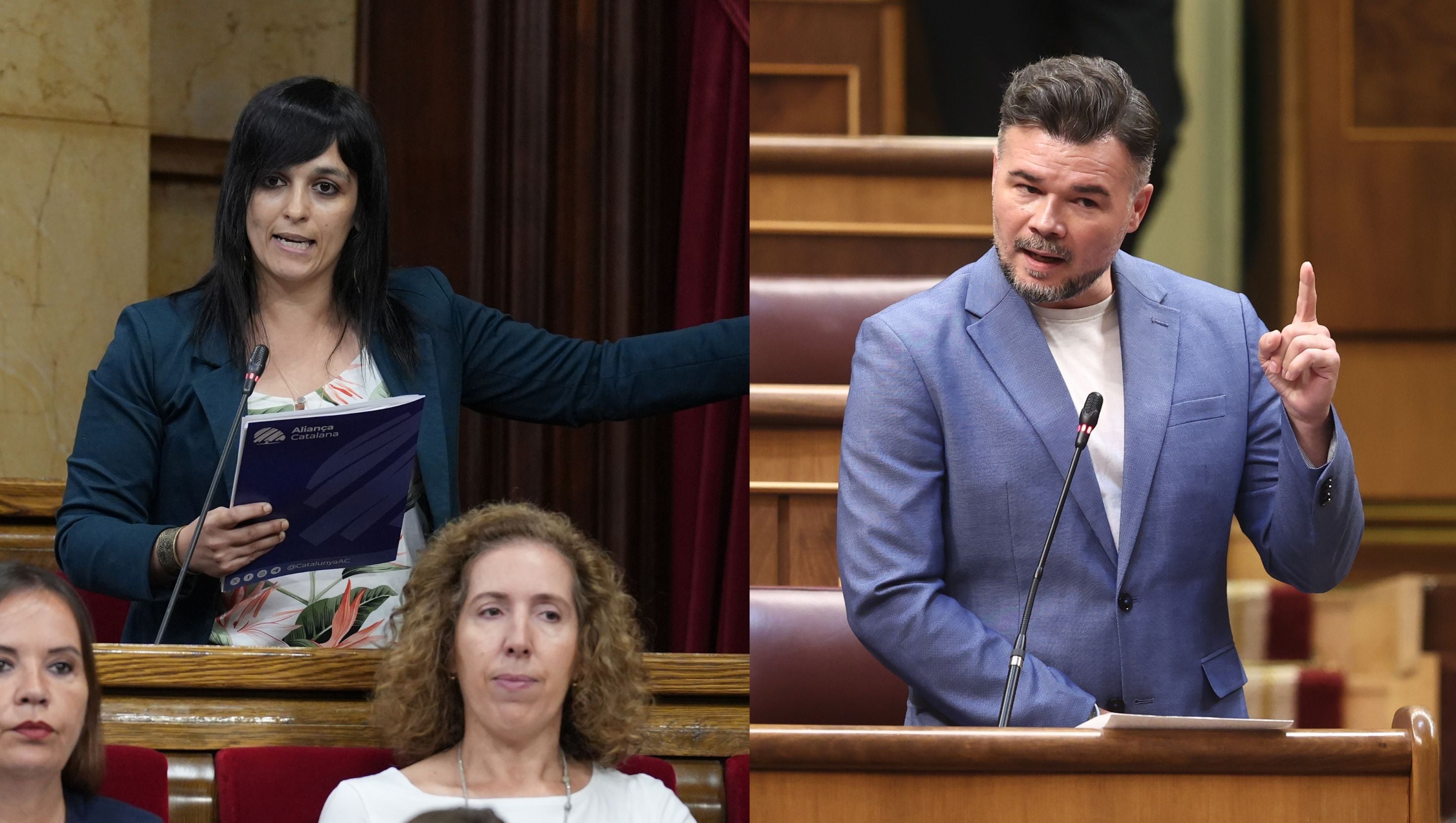 Silvia Orriols avisa a Rufián por las subvenciones: "Estáis cagados y tenéis motivos de sobra para estarlo" Silvia Orriols avisa a Rufián por las subvenciones: "Estáis cagados y tenéis motivos de sobra para estarlo"