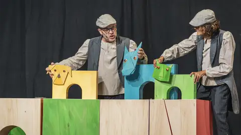 Función 'Els músics de Bremen' de la compañía Xip Xap. Función 'Els músics de Bremen' de la compañía Xip Xap.