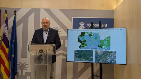 El alcalde de Palma, Jaime Martínez, presenta el concurso de ideas del futuro jardín botánico de la ciudad. El alcalde de Palma, Jaime Martínez, presenta el concurso de ideas del futuro jardín botánico de la ciudad.