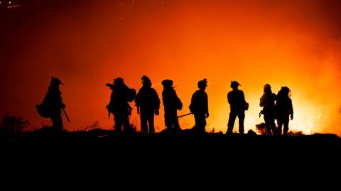 Bomberos de INFOCA en labores de extinción Bomberos de INFOCA en labores de extinción