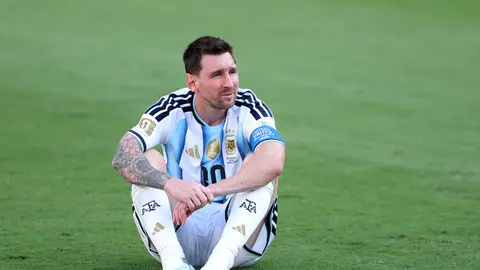 Leo Messi tras perder la final del Mundial Leo Messi tras perder la final del Mundial