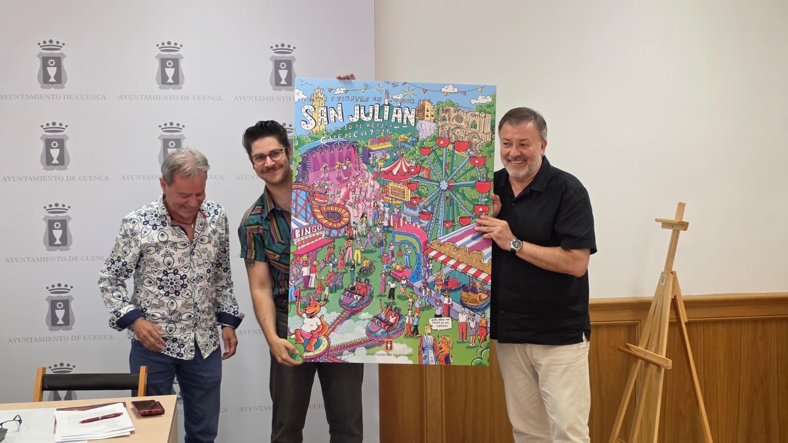 Javi Corroto, cartelista de San Julián 2026: “Ha sido un carte muy especial porque me encantan estas fiestas” Javi Corroto, cartelista de San Julián 2026: “Ha sido un carte muy especial porque me encantan estas fiestas”