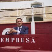 Alberto García, CEO de Tauroemoción en la plaza de toros de La Malagueta 