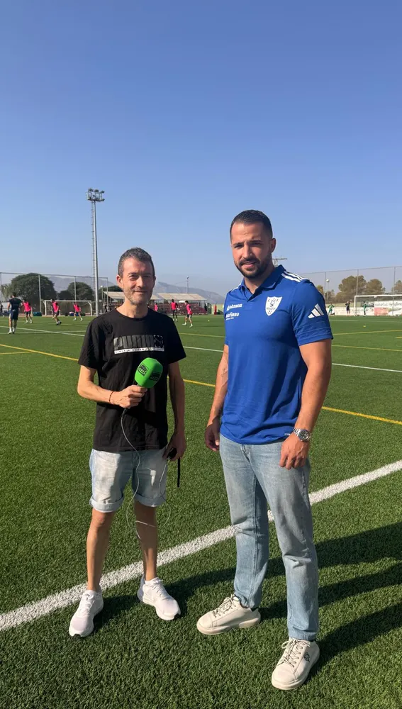 Jesús Zerón en las instalaciones de La Murada junto a Omar Nicolás Jesús Zerón en las instalaciones de La Murada junto a Omar Nicolás