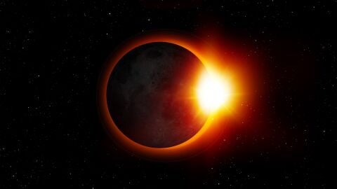 Eclipse solar. Imagen de archivo. Eclipse solar. Imagen de archivo.