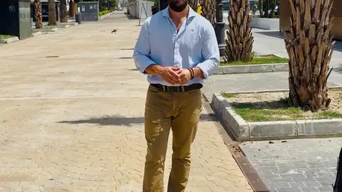 Germán Beardo en el paseo del Parque Calderón Germán Beardo en el paseo del Parque Calderón