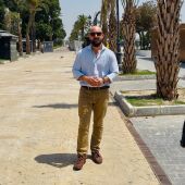 Germán Beardo en el paseo del Parque Calderón