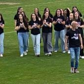 Celebración, en el Reina Sofía, del segundo ascenso del primer conjunto