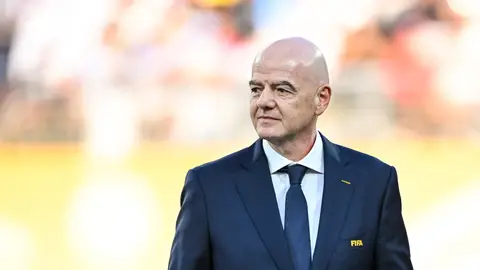 El presidente de la FIFA, Gianni Infantino, durante la final del Mundial El presidente de la FIFA, Gianni Infantino, durante la final del Mundial