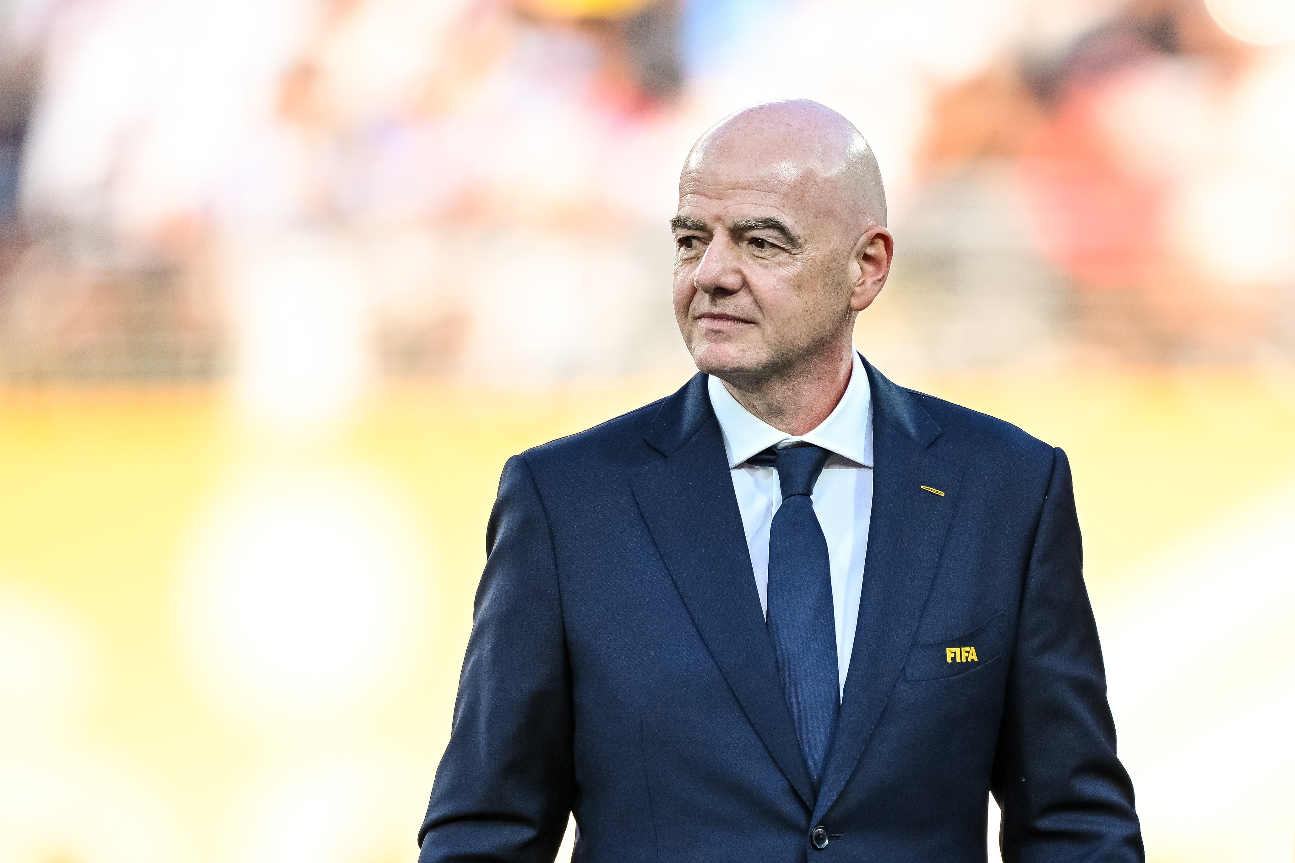 El presidente de la FIFA, Gianni Infantino, durante la final del Mundial El presidente de la FIFA, Gianni Infantino, durante la final del Mundial