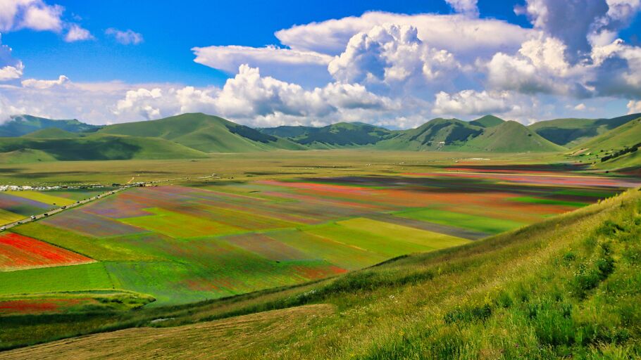 Paisaje del Camino de San Benedetto