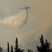 El humo envuelve partes de la capital griega mientras un incendio forestal arrasa cerca de Atenas.