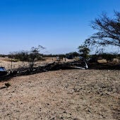 Restos de la avioneta estrellada en Perú 