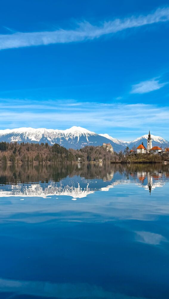 El Lago Bled en invierno