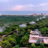 Los cañones SIDEINFO de la Devesa de El Saler se han activado 14 días durante el mes de julio