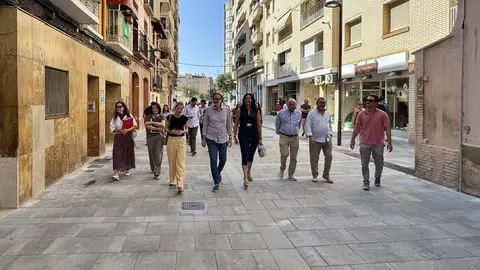 La calle Padre Huesca luce ya renovada La calle Padre Huesca luce ya renovada