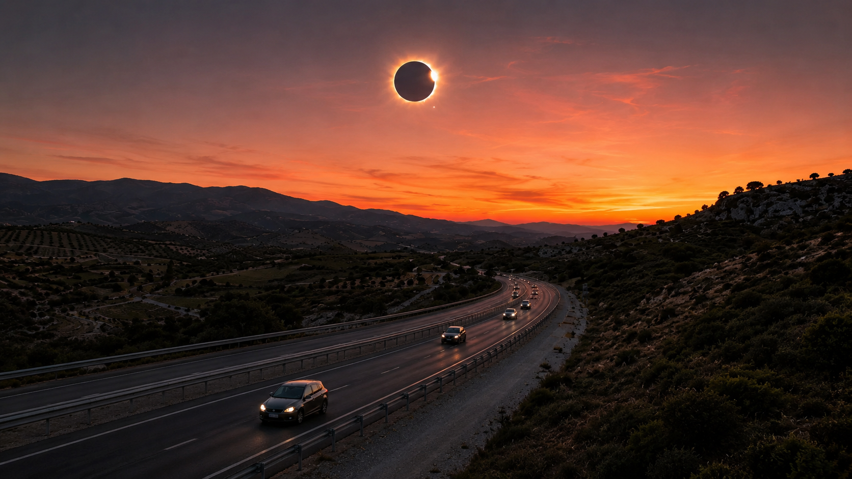 Las recomendaciones de la DGT para desplazamientos y observar el eclipse de Sol de agosto Las recomendaciones de la DGT para desplazamientos y observar el eclipse de Sol de agosto