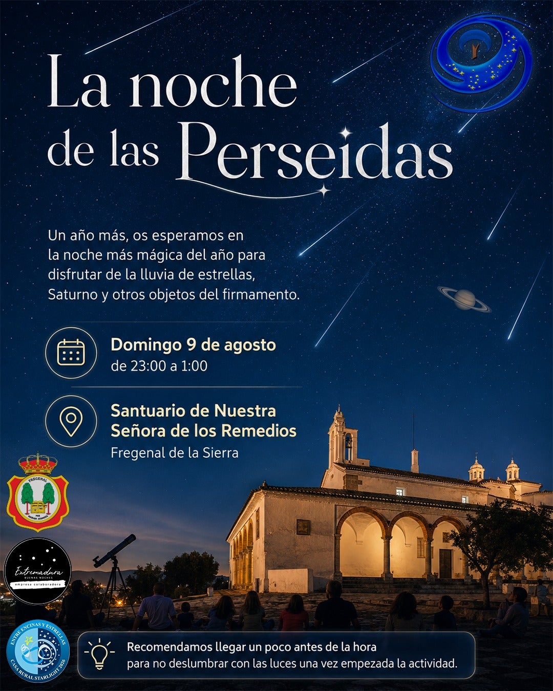 Fregenal celebra La Noche de las Perseidas en momento de "gran auge" del astroturismo Fregenal celebra La Noche de las Perseidas en momento de "gran auge" del astroturismo