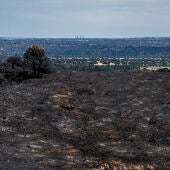 Vista tras el incendio en Villa del Prado, Madrid (España)/ Gabri Solera / Europa Press