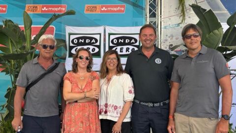 El equipo de Cap Vermell en el Real Club Náutico de Palma. El equipo de Cap Vermell en el Real Club Náutico de Palma.